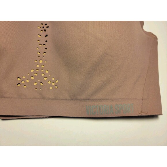 Victoria's Secret Victoria Sport Angel Max Bra Tan Cutout Floral Women Size 32C - Picture 4 of 16